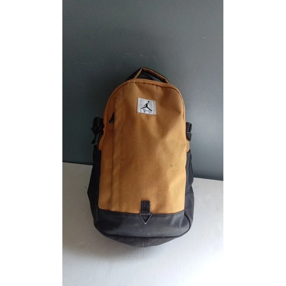 Nike Jordan Flight Backpack‎ Mustard Yellow Black Jumpman Travel School Bag